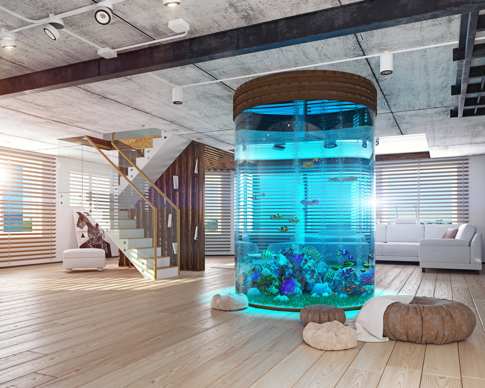aquarium column tower fish tank